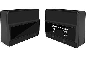 FOORIR Infrared People Counter-Traffic Counter Display of Incoming and Outgoing Data Respectively. The Mobile Phone Can Connect to The Device Hotspot to View and Export Data.