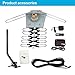1PLUS Amplified 150 Miles HD Digital Outdoor HDTV Antenna with Adjustable Antenna Mount Pole, 360° Rotation