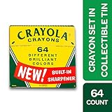 Crayola Vintage-Style Crayon Set with Collectible Tin - 64 Count