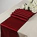 MDS Pack of 10 Satin Table Runners 12 x 108 Inch Long Wedding sateen Bright Silk Smooth Table Runner for Wedding Reception Birthday Graduation Party Event Banquet Spring Decoration - Apple Red