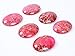 25x18mm Oval Cabochon CAB Flatback Semi-precious Gemstone Ring Face (Rose Red Sea Sediment Jasper)
