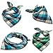 JIIANERY Pet Heroic 2Pcs-4Styles Pet Dog Cat Bandana Square Bibs Scarf Pet Dog Cat Kerchief Neckerchief Set Accessories Suitable for Medium&Large Pet Dog Cat