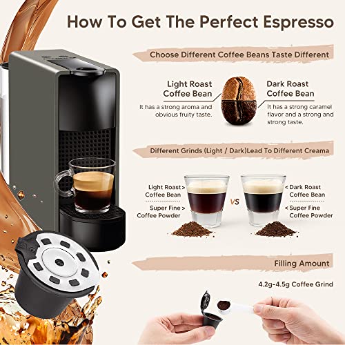 Pack Nespresso Reusable Capsules Stainless Steel Lids Refillable