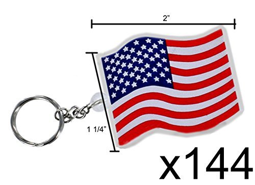USA Flag Key Chains (144 pc)