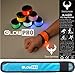 GlowPRO LED Slap Bracelet - Santa Claus Loves these Stocking Stuffer Christmas Gifts. Glow in the Dark Night Safety Armband improves night vision and Keeps Kids Safe and Happy at Night - BLUE