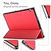 IVSO HUAWEI MediaPad T3 10.0 Case - Ultra Lightweight Slim Smart Cover Case-will only fit HUAWEI MediaPad T3 10.0 inch Tablet (Red)