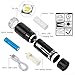 Zglon Ultra Bright Tactical Flashlight, Portable High Power Torch Flashlights 1000 lumens 7 Light Modes, Water Resistant Led Tac Light Rechargeable(18650) Battery Included for Camping Security, Emerge