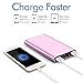 Merope M20000 Power Bank 10000 mAh External Battery Portable Charger for smartphones-Pink