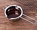 Tebery 2 Pack Stainless Steel Universal Double Boiler, Baking Tools, Melting Pot for Butter Chocolate Cheese Caramel Bonus 1 Plastic Scraper