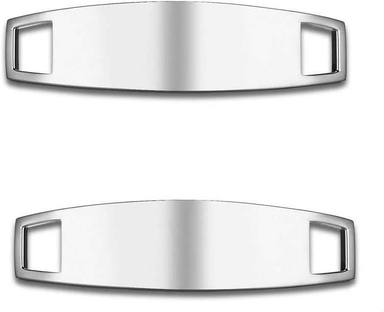 VNOX Stainless Steel Personalised Sos Emergency ID Tag Charm for Running Shoes,Pet Collar,Free Engraved