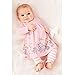 FERENYI Baby Girls Summer Clothes Cartoon Long-Sleeved Dress with Pants Sets (90/11-16 Months, Pink)