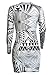 Pretid Women Sexy Cotton Deep V Bandage Printing Stretch Bodycon Party Dresses