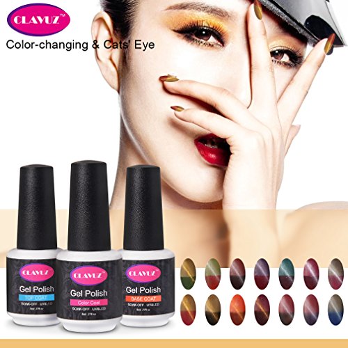 CLAVUZ Gel Nail Polish Set Pick Any Colors Magnetic Chameleon Color Changing Nail Polish Starter Kit CLAVUZ Gel Nail Polish Set Pick Any Colors Magnetic Chameleon Color Changing Nail Polish Starter Kit