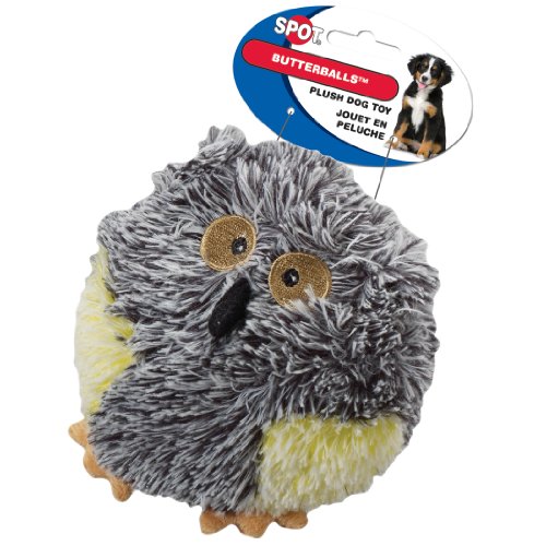 Ethical Pet Butterballs Dog Toy, 4-Inch, Forest, Assorted