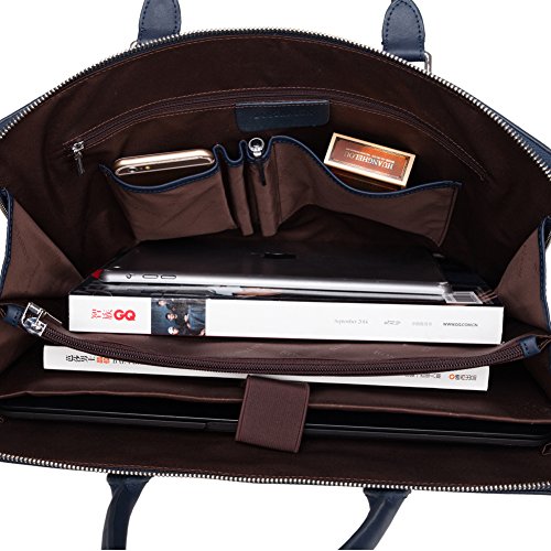 BOSTANTEN Leather Lawyers Briefcase Handbags Shoulder Laptop Business