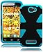 Bastex Silicone Hybrid Hard Shell Protective Case for One Touch Fierce 2 - Baby Blue
