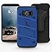 ZIZO Bolt Series for Samsung Galaxy S8 Plus Case Military Grade Drop Tested with Tempered Glass Screen Protector Holster Blue Black