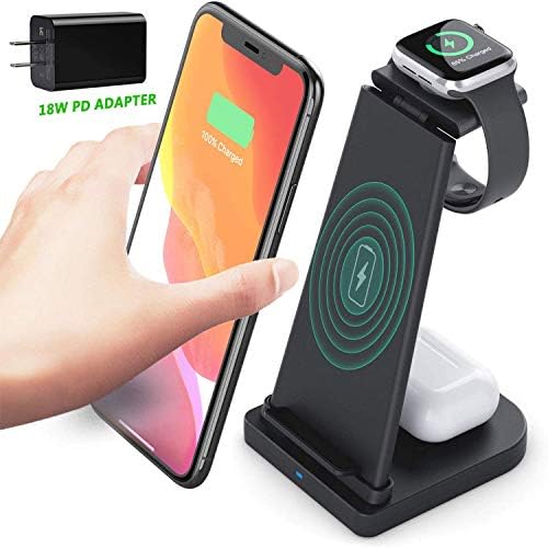 3 in 1 Wireless Charging Station for iPhone 11/11pro/SE/Xs Max Apple