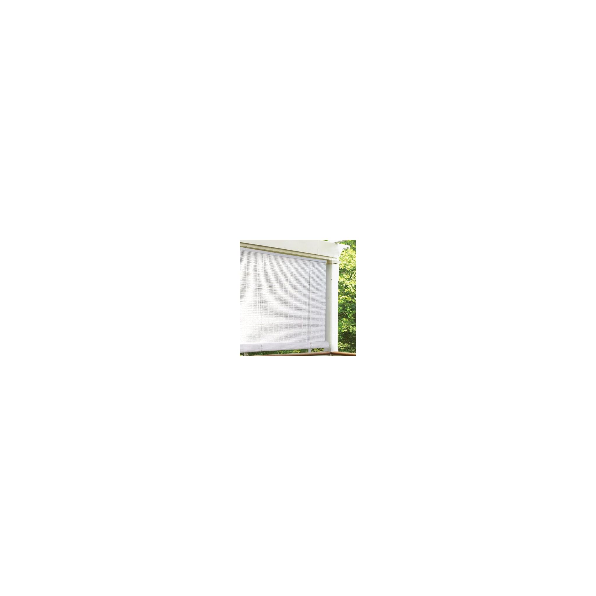Radiance 1/4" Oval Vinyl PVC RollUp Blinds in White LAVORIST