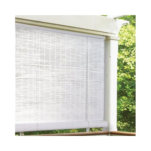 Radiance 1/4" Oval Vinyl PVC RollUp Blinds in White LAVORIST