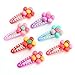 KimmyKu Baby Hair Accessories Bows girls toddlers infant Mini Small Hair Clips Color Assorted Snap Barrettes