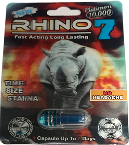 Rhino 7 10000 3D Male Sexual Enhancement 3 Pills Pack