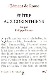 Clément de Rome, "Épître aux Corinthiens"