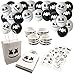 60 Pcs Marshmellow DJ Birthday Party favors - 12 Favor Bags, 24 Balloons, 12 Tattoo Stickers, 12 Bracelets