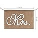 vLoveLife 14'' x 9'' Mr & Mrs Burlap Chair Banner Set Chair Sign Garland Rustic Vintage Wedding Photo Background backdrop Party Chair Decoration - 1 Pair