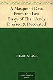 Front cover for the book The Essays of Elia by Charles Lamb