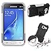 Samsung Galaxy J1 mini Case, IVSO Samsung Galaxy J1 mini Case Hybrid KickStand Case for Samsung Galaxy J1 mini Smartphone(White)