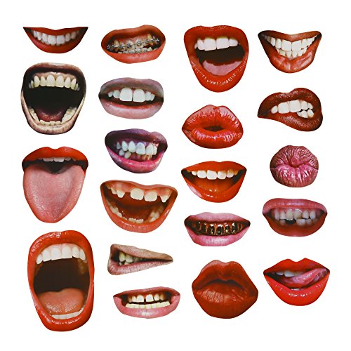 Lolitarcrafts 20PCS Funny Sexy Lips Mouth Photo Booth Props for Wedding Party Reunions Birthdays