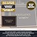 Sustainable Greetings Certificate Holder - 12-Pack Letter (11.2 x 8.8 in), Black Pocket - 300 GSM Cardstock Gold Foil Excellence Print & Secure Corner Slots - Diploma Holder
