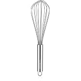 NileHome 1-Pack Stainless Steel Whisk,Kitchen Utensils for Cooking | Food-grade Stainless Steel,Dishwasher safe,Easy to Clean and Store,Perfect for Cooking,Whisking and Blending