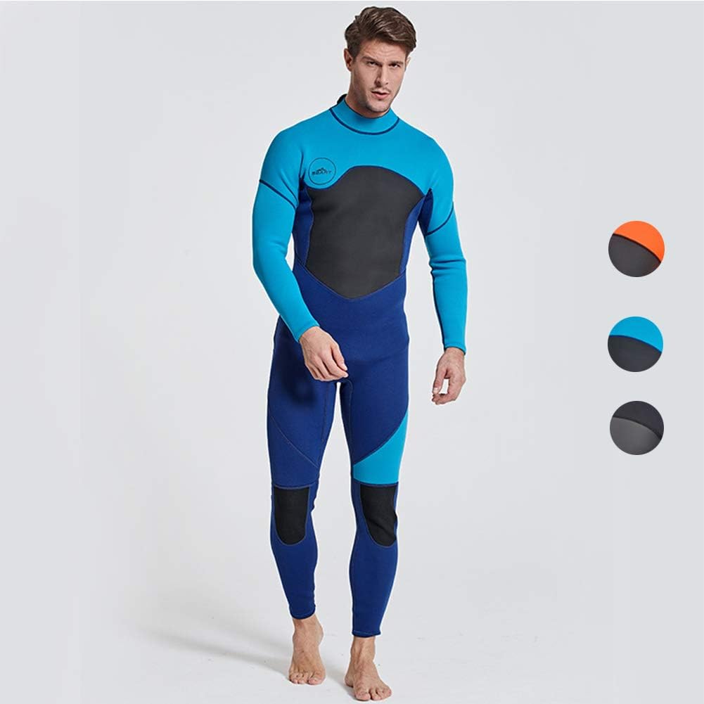 Mens Wetsuit 3Mm Thermal Long Sleeve Neoprene Wetsuits Full Length for