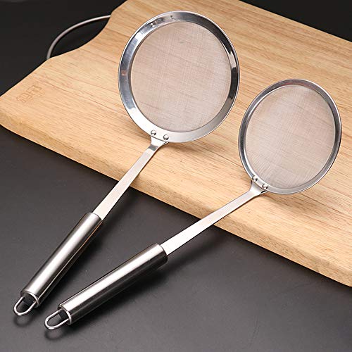 Slotted Spoon, Stainless Steel Soup Strainer, Spider Strainer