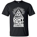 Eye of Providence All Seeing Eye Illuminati T Shirt X-Large Black