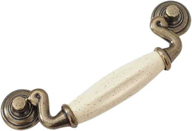 Lbfeel 4 1 2 Drop Handle Ceramic Drawer Pull Antique Bronze