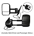 MaxMate 2007-2013 Chevy Silverado/GMC Sierra Towing Mirrors Pair Set Power Heated Glass with Convex Lens Telescoping Pickup Truck Side View Mirrors