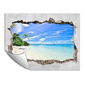 Wall Paper Small Wall Mural Creative 3D Photo Wall Art Removable Wall Decoration for Bedroom Living Room - 24x32 inches