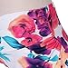 Leadingstar Women's Graceful Floral Party Maxi Dress, Strapless-White Orange Flower