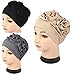 Luckystaryuan 3Pack Womens Chemo Hat Beanie Turban Headwear for Cancer Patients (Style 1)
