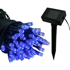 Amazon.com : Flipo Solar 50 LED String Light, Blue ...