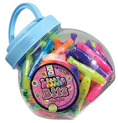 Raymond Geddes Little Bitz Scented Stackable Highlighter, 100 Pack (66991(