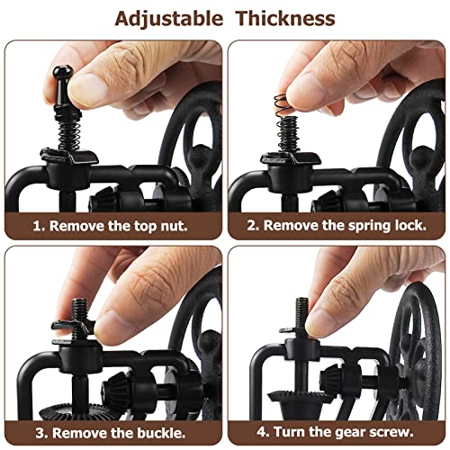 Manual Coffee Grinder, Untimaty Vintage Style Wooden Hand Grinder Hand