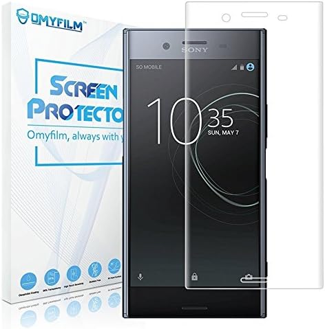 [Update Version] Xperia XZ Premium Screen Protector, OMYFILM Sony XZ Premium Tempered Glass Screen Protector [Dust-Proof] [Scratch Resistant] Glass Protector for Xperia XZ Premium (3D Clear)