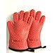 Silicone Cooking Gloves, Insulated Waterproof Gloves With Inner Protective Lining, Heat Resistant Grilling Oven Mitts Up To 480 F For Cooking, Baking, BBQ, Barbecue, Smoking, Non-slip Potholders