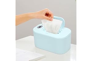 BANAPOY Baby Wipe Warmer, Portable USB Powered Baby Wet Wipes Dispenser Holder with Temperature Control, Paper Towel Heater for Home, Car, Travel (Green)