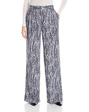 BCBGMAXAZRIA Women's Jaques Printed Wide-Leg Pant