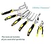 Energup Gardening Tool Set for Digging Planting Gardening Kit with Heavy Duty Cast-aluminum Heads & Ergonomic Handles 6-Pieces Each Set